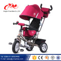 Yimei en gros super qualité meilleur tricycle vélo / belle couleur tricycle pas cher avec canopy / 4 en 1 enfants trikes à vendre